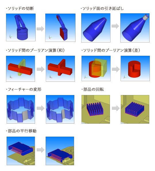 CAD部品の加工・変形 / 移動